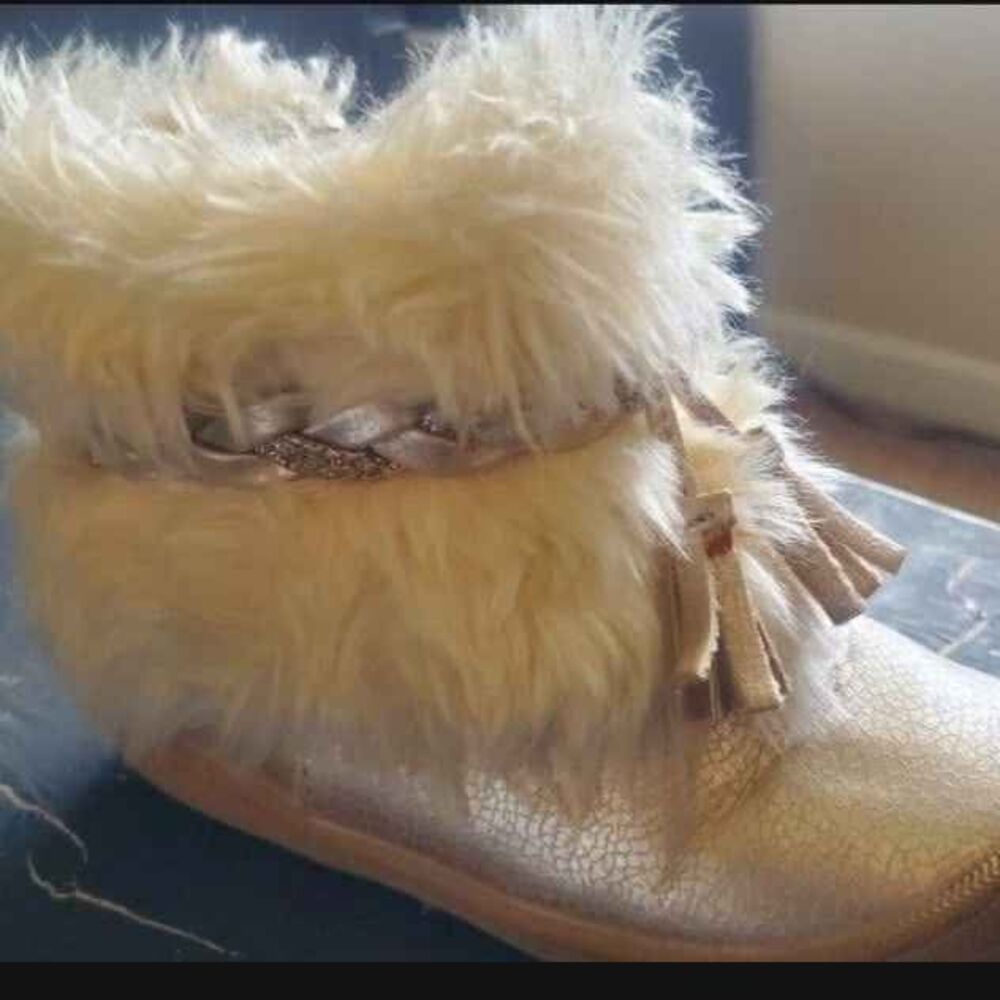 Girls Faux Fur Boots - Girls 7